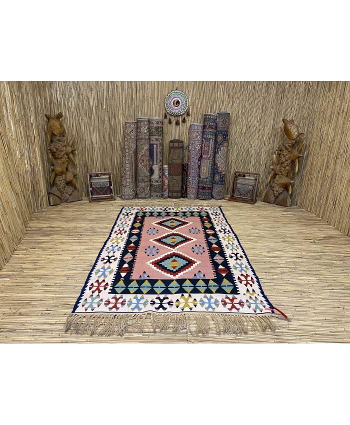 Handmade Turkish Kayseri Acrylic Original Kilim – FREE SHIPPING..!